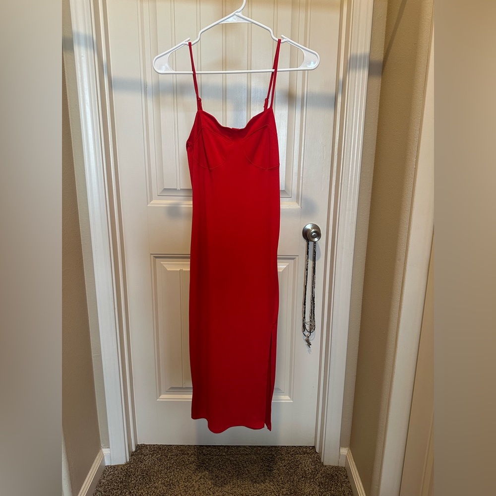NWT Diana Cami Midi Red Dress